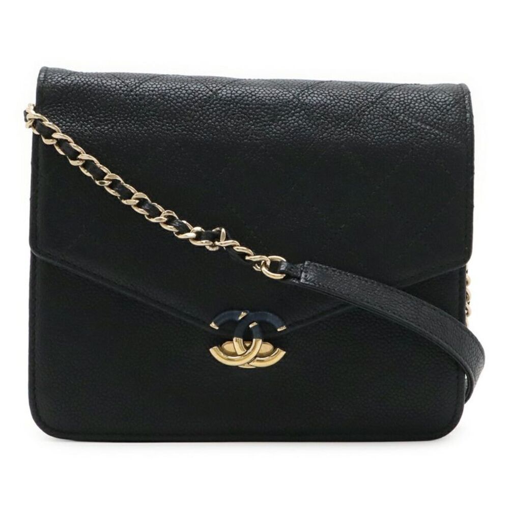 Chanel Caviar Chain Wallet Shoulder Bag